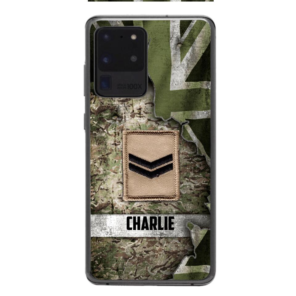 DH Personalized British Soldier Phone Case Printed HQ1804