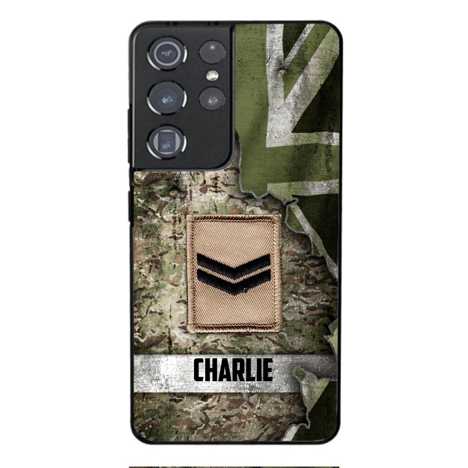DH Personalized British Soldier Phone Case Printed HQ1804