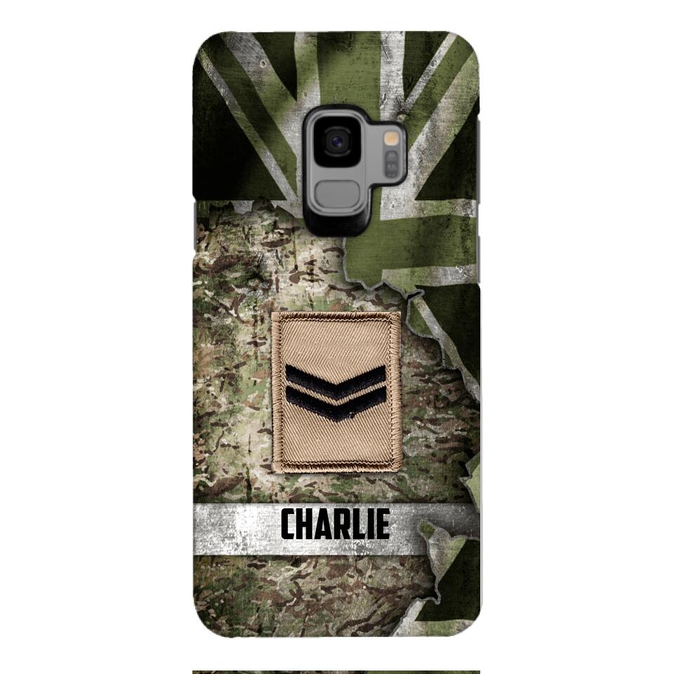 DH Personalized British Soldier Phone Case Printed HQ1804
