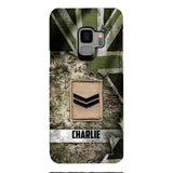 DH Personalized British Soldier Phone Case Printed HQ1804