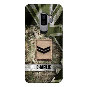 DH Personalized British Soldier Phone Case Printed HQ1804