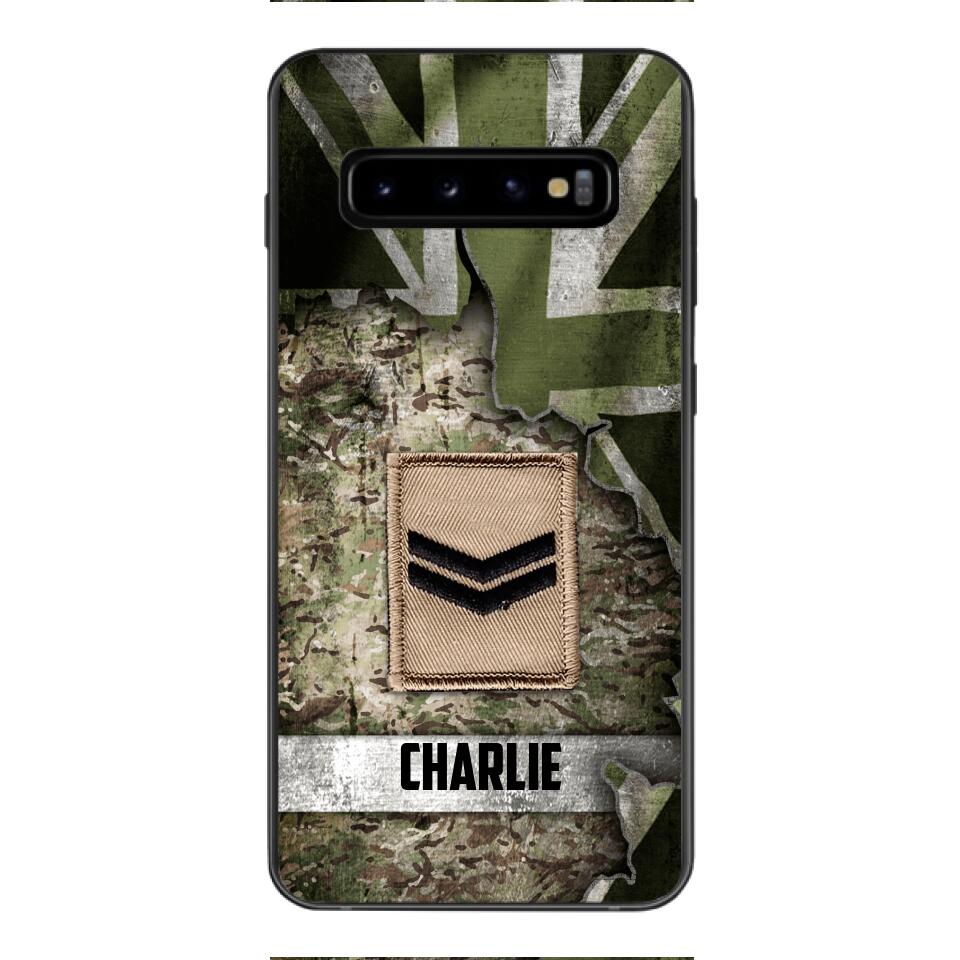 DH Personalized British Soldier Phone Case Printed HQ1804