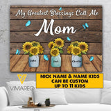 PERSONALIZED BLESSINGS CALL ME MOM CANVAS 3C 1604