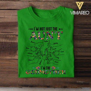 PERSONALIZED I'M NOT JUST THE AUNT I'M THE GODMOTHER TSHIRT QTDT1904