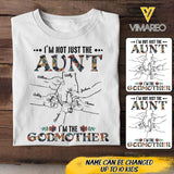 PERSONALIZED I'M NOT JUST THE AUNT I'M THE GODMOTHER TSHIRT QTDT1904