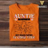 PERSONALIZED AUNTIE NEPHEW OR NIECE BEST FREAKIN PARTNER IN CRIME EVER TSHIRT QTDT1904