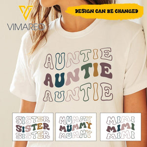 PERSONALIZED AUNTIE OTHER NICKNAME TSHIRT QTHC1904