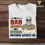 Personalized Dad Grandpa And A British Veterans Tshirt Printed 22APR-LN20