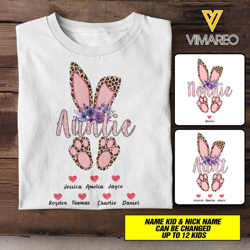 Personalized Auntie Kid Tshirt Printed 22APR-HC22