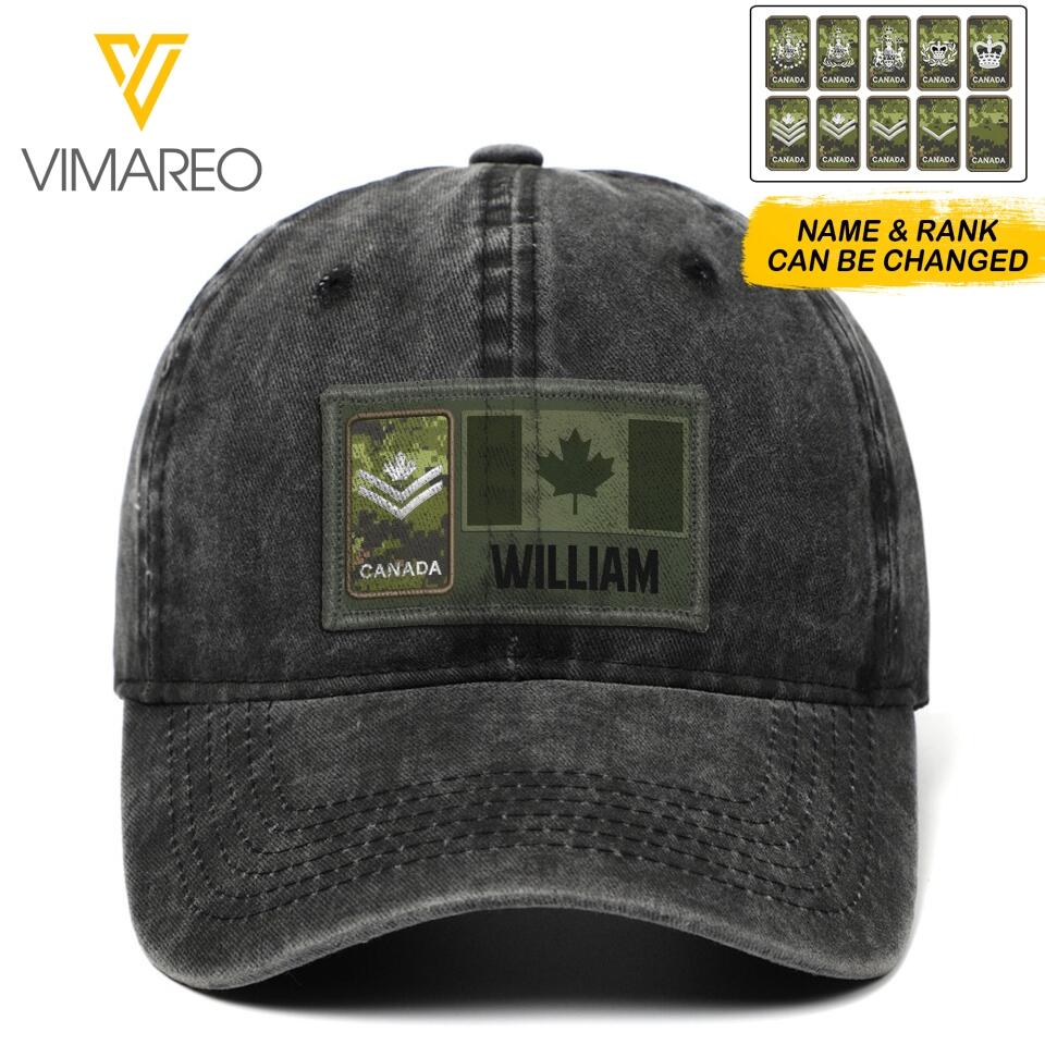 DH Personalized Canadian Soldier Peaked Cap Printed DT2204
