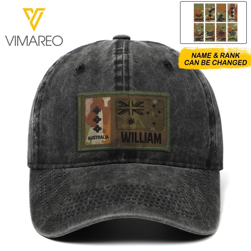 DH Personalized Australian Soldier Peaked Cap Printed DT2204