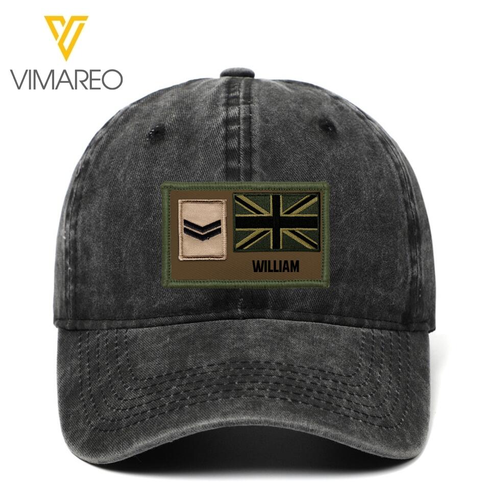 DH Personalized British Soldier Peaked Cap Printed DT2204