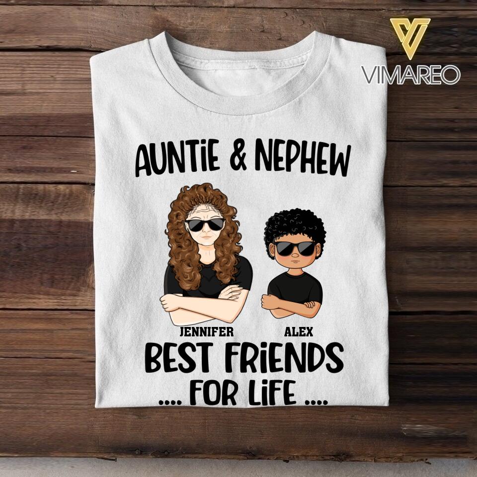 Personalized Auntie & Kid Tshirt Printed 22APR-HC23