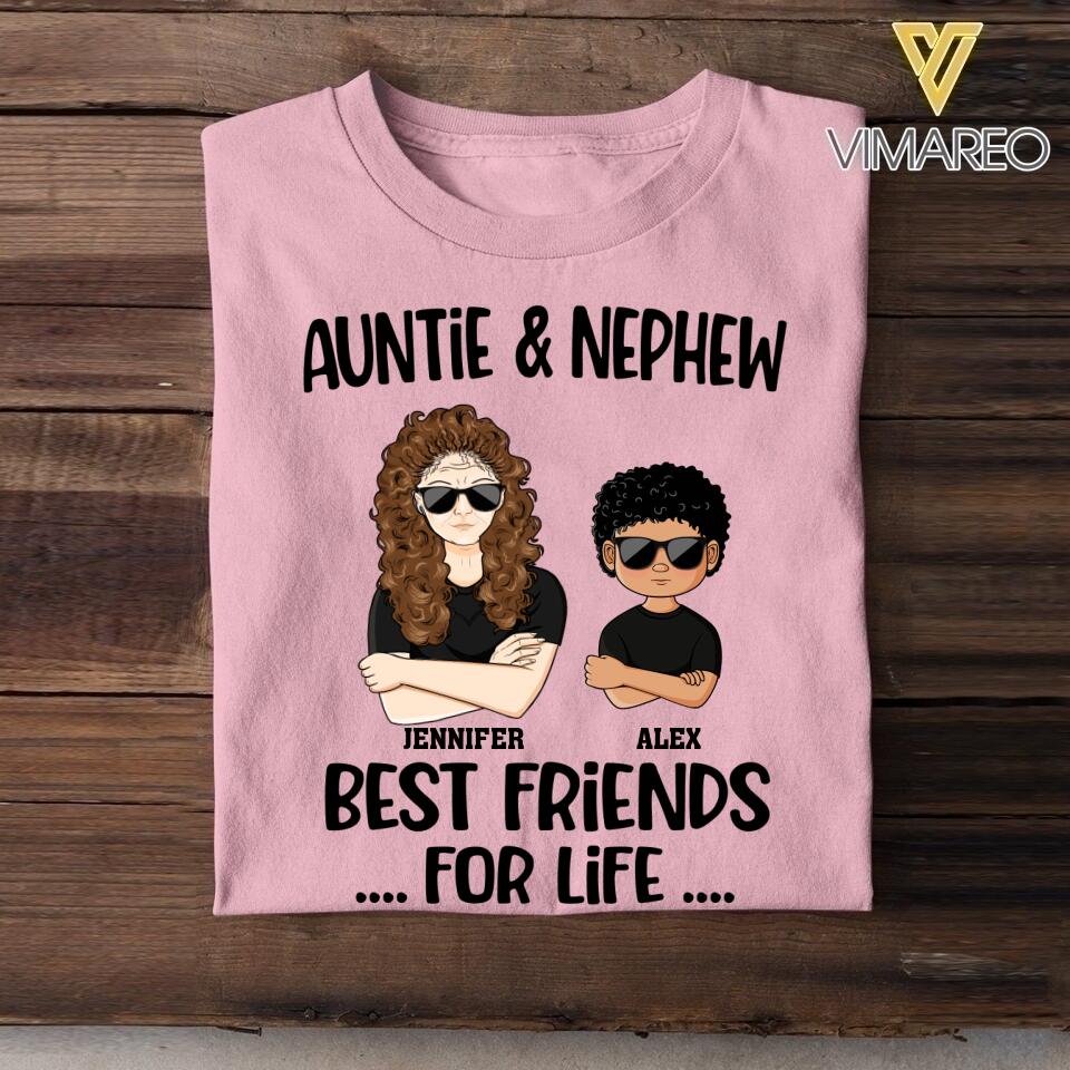 Personalized Auntie & Kid Tshirt Printed 22APR-HC23