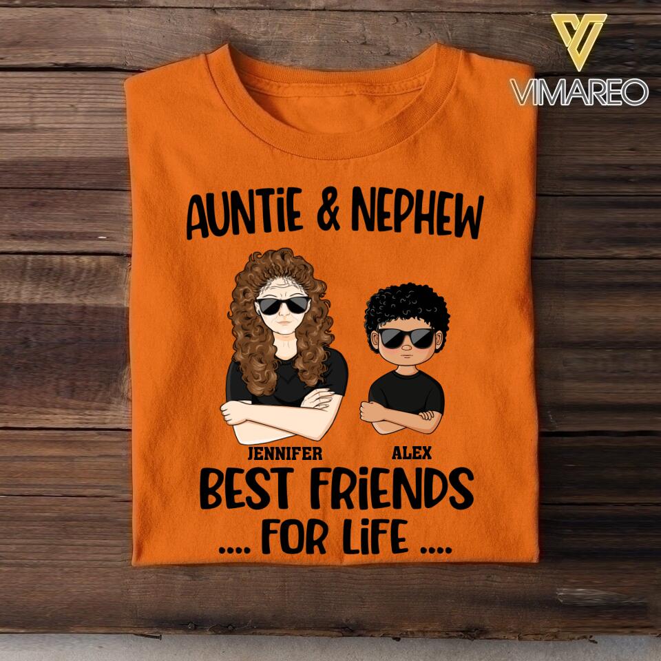 Personalized Auntie & Kid Tshirt Printed 22APR-HC23