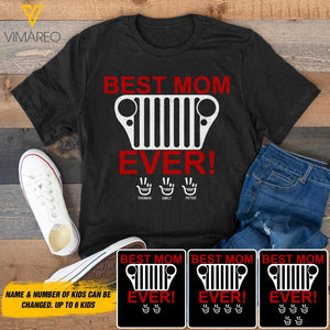 Personalized Jeep Best Mom Tshirt Printed 3T 2304