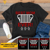 Personalized Jeep Best Mom Tshirt Printed 3T 2304