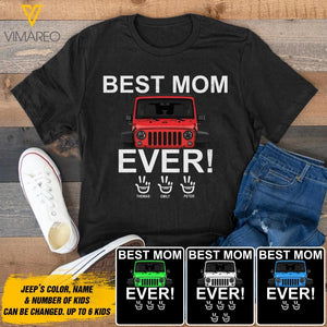 Personalized Jeep Best Mom Tshirt Printed 3T 2304