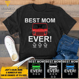 Personalized Jeep Best Mom Tshirt Printed 3T 2304