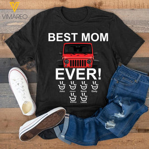 Personalized Jeep Best Mom Tshirt Printed 3T 2304