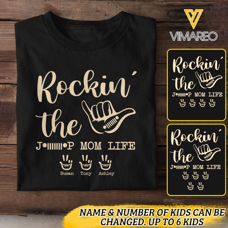 Personalized Jeep mom Tshirt Printed 3T 2504