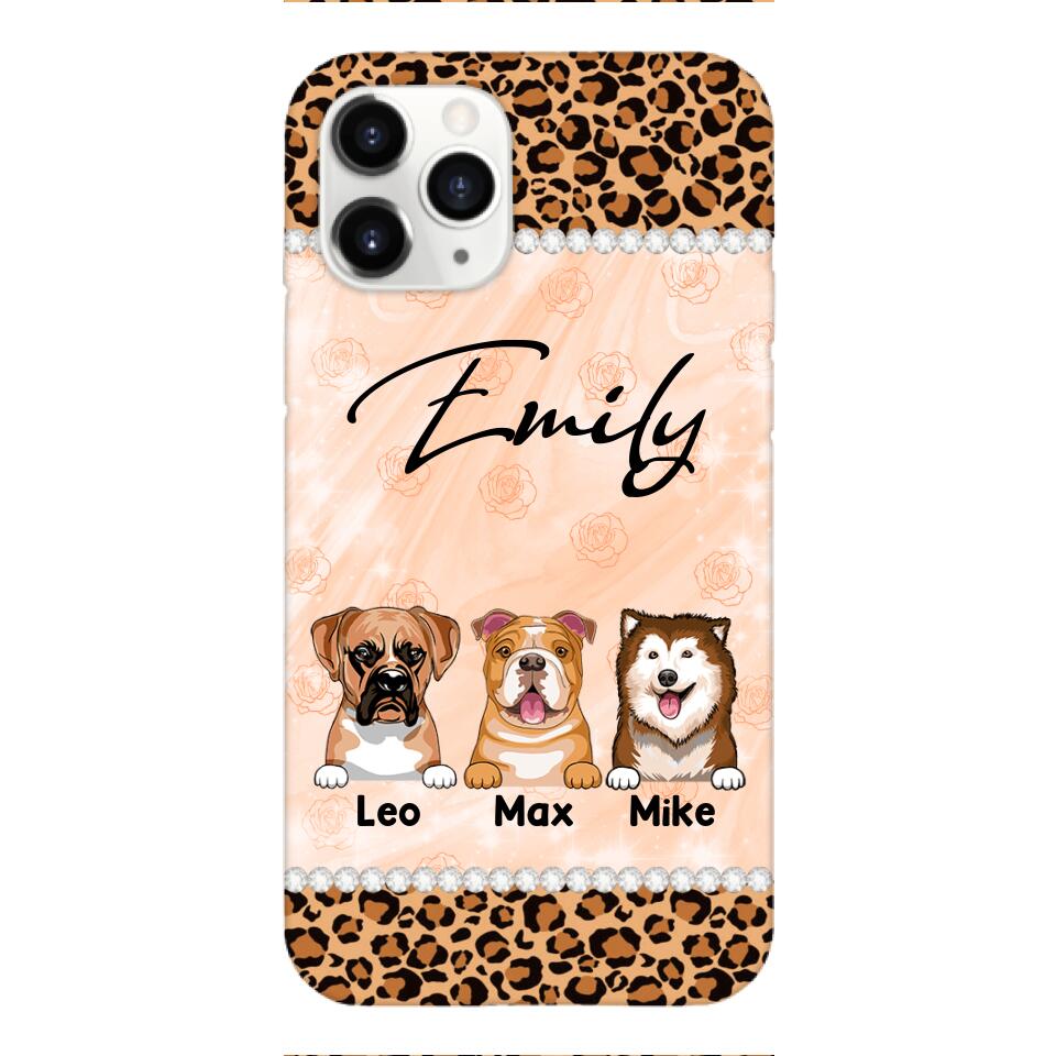 Personalized Dog Lover Phone Case Printed 22APR-LN26