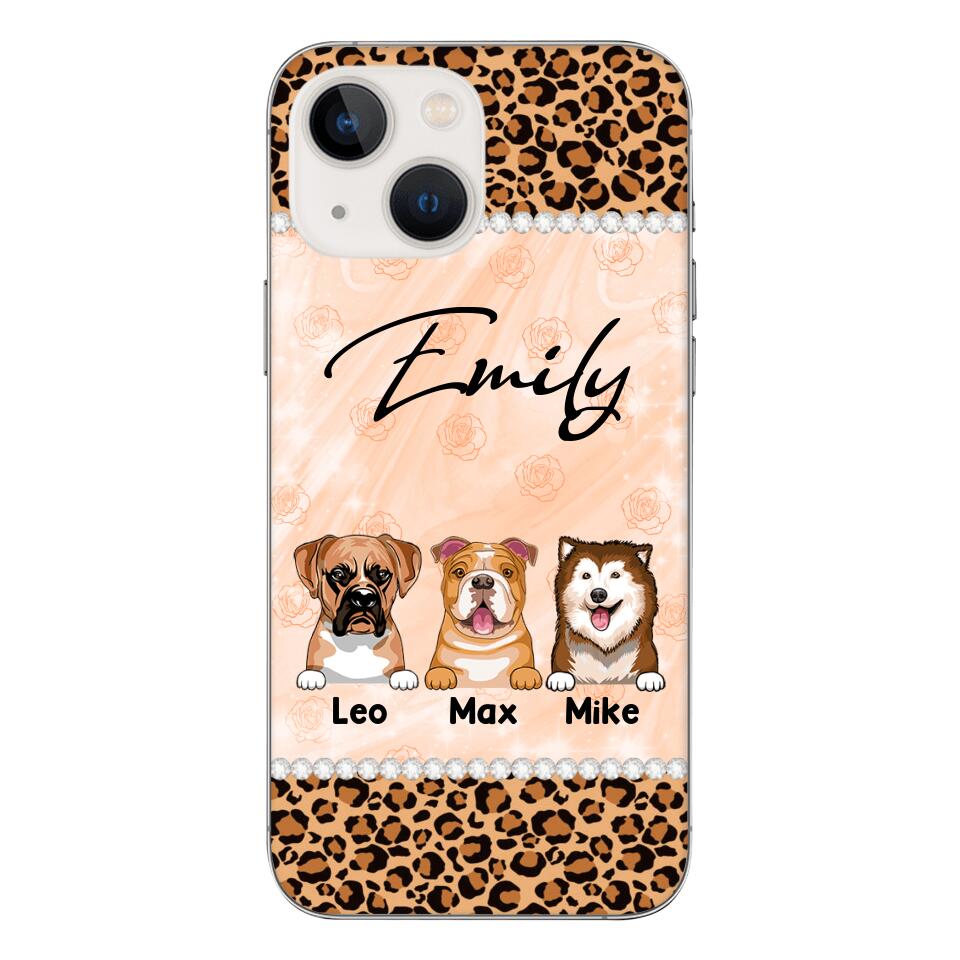 Personalized Dog Lover Phone Case Printed 22APR-LN26