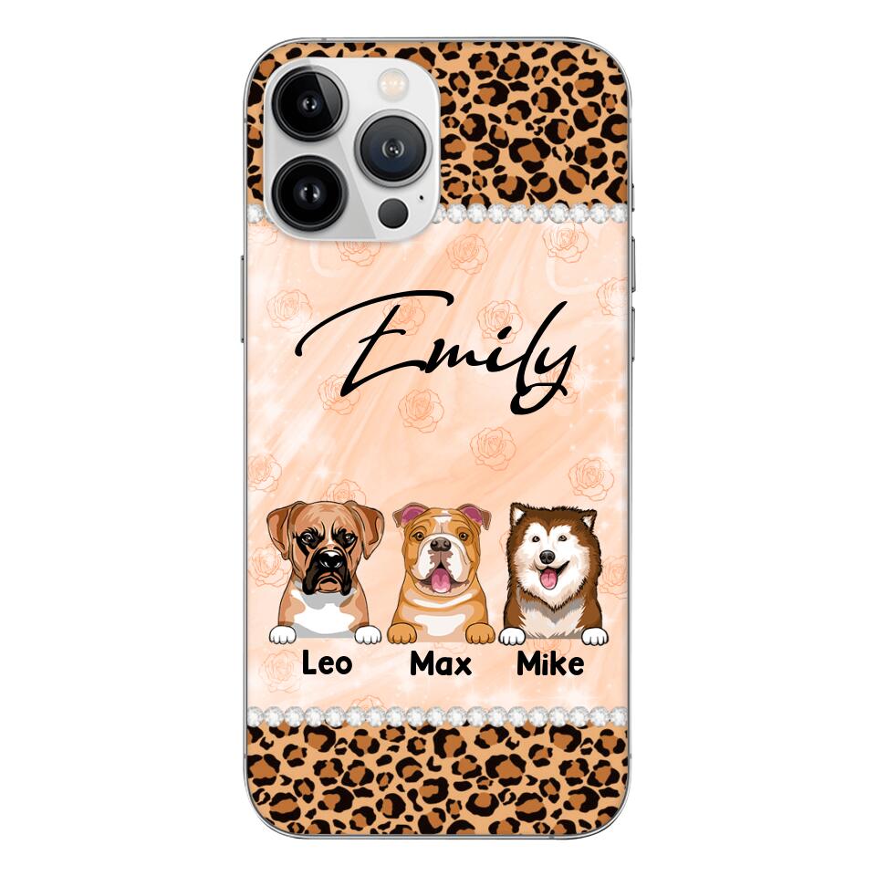Personalized Dog Lover Phone Case Printed 22APR-LN26