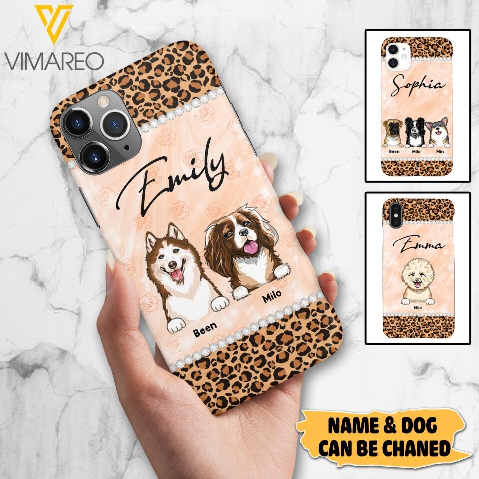 Personalized Dog Lover Phone Case Printed 22APR-LN26