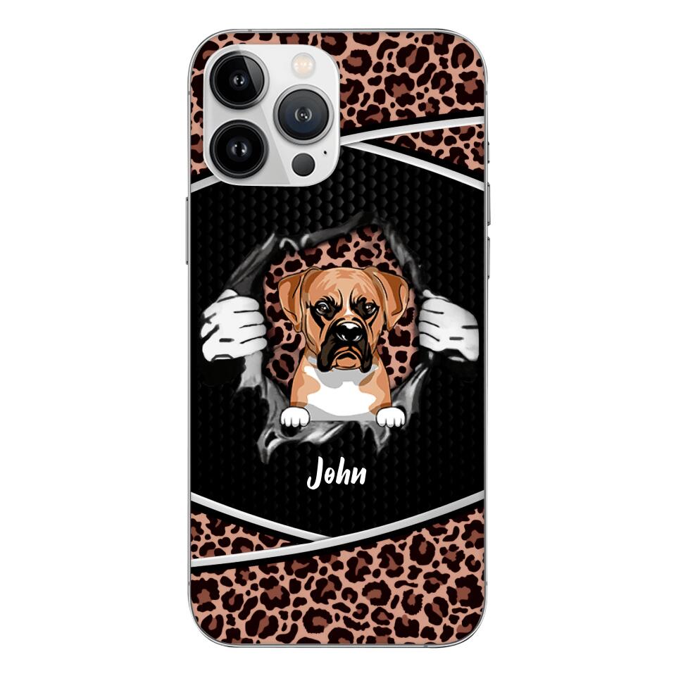 Personalized Dog Lover Phone Case Printed 22APR-HC26