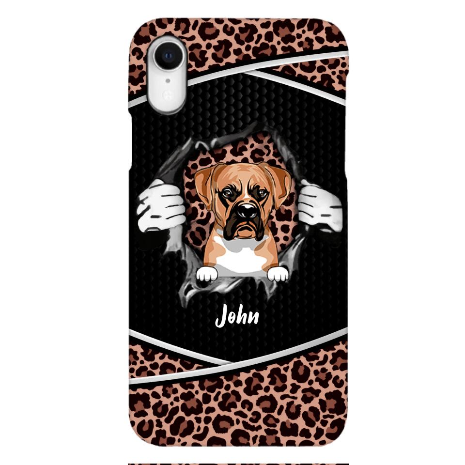 Personalized Dog Lover Phone Case Printed 22APR-HC26
