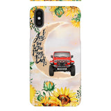 Personalized Jeep Sunflower Phone Case Printed 22APR-HC27