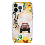 Personalized Jeep Sunflower Phone Case Printed 22APR-HC27