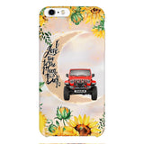 Personalized Jeep Sunflower Phone Case Printed 22APR-HC27