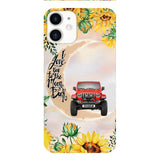 Personalized Jeep Sunflower Phone Case Printed 22APR-HC27