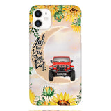 Personalized Jeep Sunflower Phone Case Printed 22APR-HC27