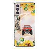 Personalized Jeep Sunflower Phone Case Printed 22APR-HC27