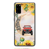 Personalized Jeep Sunflower Phone Case Printed 22APR-HC27