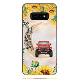 Personalized Jeep Sunflower Phone Case Printed 22APR-HC27