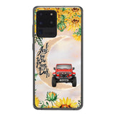 Personalized Jeep Sunflower Phone Case Printed 22APR-HC27