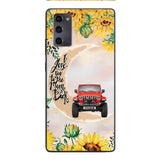 Personalized Jeep Sunflower Phone Case Printed 22APR-HC27