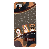 Personalized Dog Lover Camo Phone Case Printed 22APR-LN27