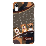 Personalized Dog Lover Camo Phone Case Printed 22APR-LN27