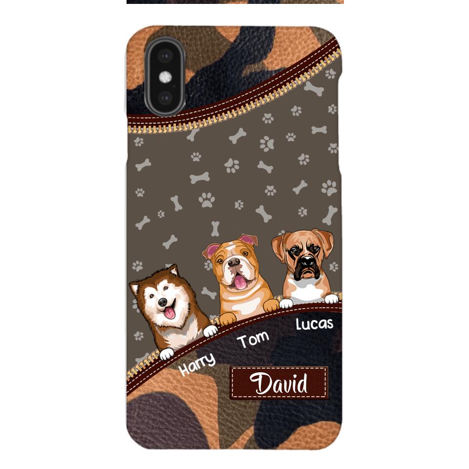 Personalized Dog Lover Camo Phone Case Printed 22APR-LN27