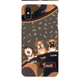 Personalized Dog Lover Camo Phone Case Printed 22APR-LN27