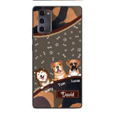 Personalized Dog Lover Camo Phone Case Printed 22APR-LN27