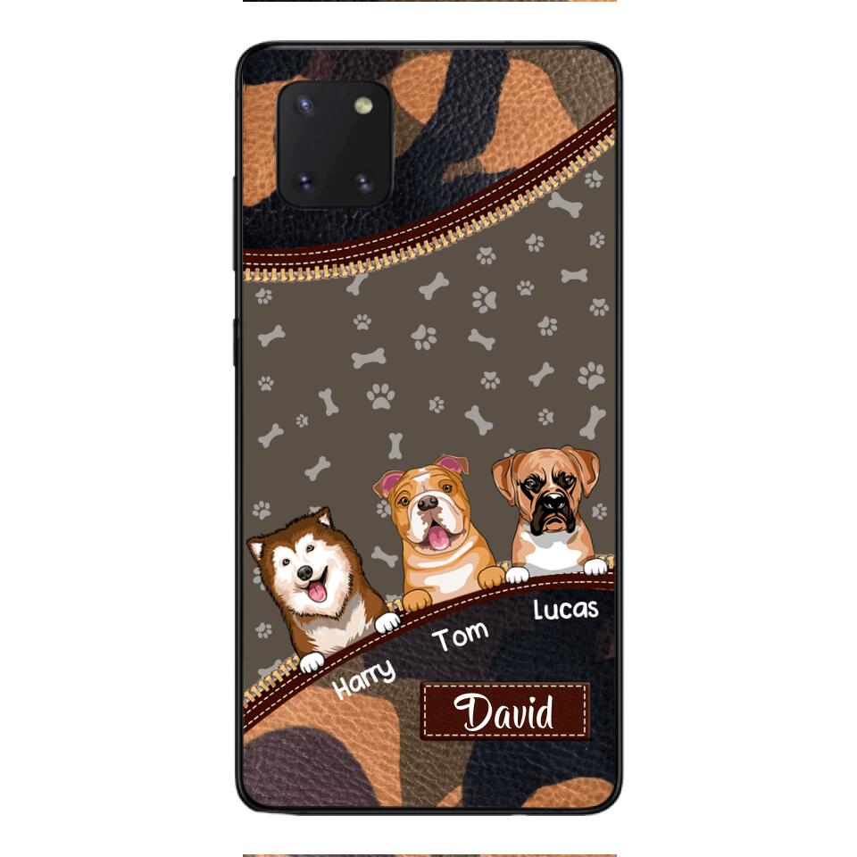 Personalized Dog Lover Camo Phone Case Printed 22APR-LN27