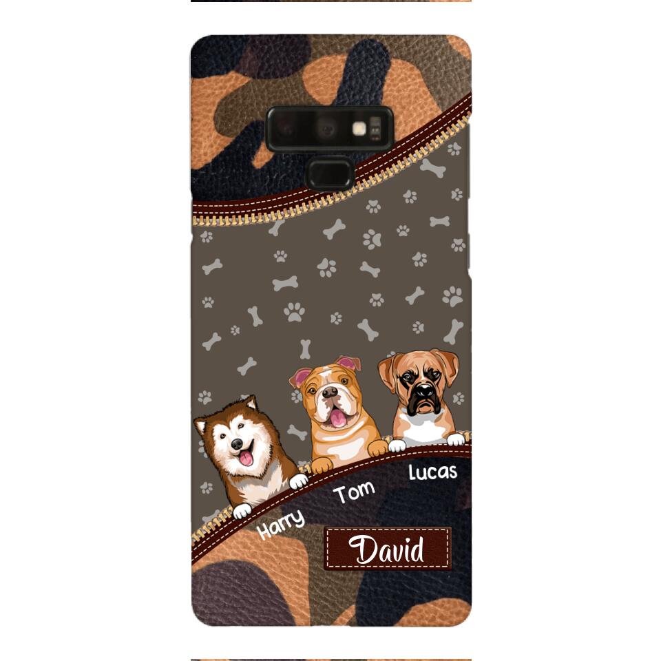Personalized Dog Lover Camo Phone Case Printed 22APR-LN27