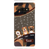 Personalized Dog Lover Camo Phone Case Printed 22APR-LN27