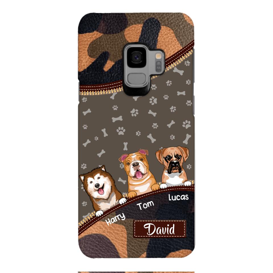 Personalized Dog Lover Camo Phone Case Printed 22APR-LN27